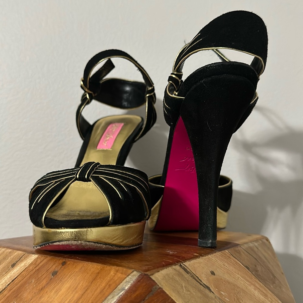Perfect with a Little Black Dress.  Betsy Johnson Gia Heel Sandals Size 6.5